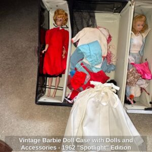 Vintage-Barbie-Doll-Case-with-Dolls-and-Accessories-Spotlight-Edition-second-image