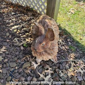 Vintage-Cast-Stone-Rabbit-Garden-Statue-1
