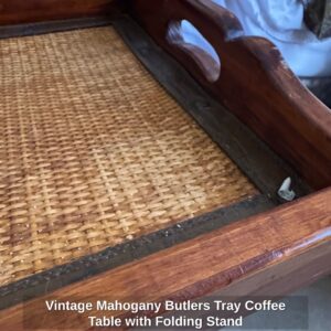 Vintage-Mahogany-Butlers-Tray-Coffee-Table-with-Folding-Stand-second-image
