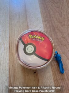 Vintage-Pokemon-Ash-Pikachu-Round-Playing-Card-Case-or-Pouch-1