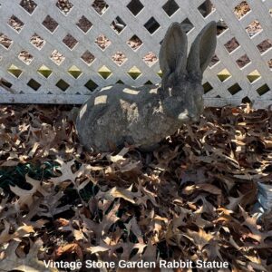 Vintage-Stone-Garden-Rabbit-Statue-second-image-1
