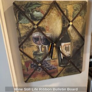 Wine-Still-Life-Ribbon-Bulletin-Board