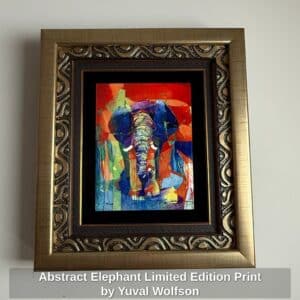 Abstract-Elephant-Limited-Edition-Print-by-Yuval-Wolfson