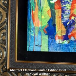 Abstract-Elephant-Limited-Edition-Print-by-Yuval-Wolfson-second-image