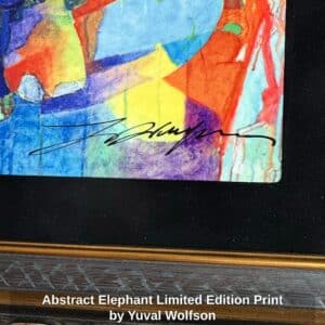 Abstract-Elephant-Limited-Edition-Print-by-Yuval-Wolfson-third-image
