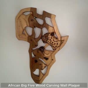 African-Big-Five-Wood-Carving-Wall-Plaque