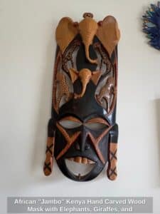African-Jambo-Kenya-Hand-Carved-Wood-Mask-with-Elephants-Giraffes-and-Leopards