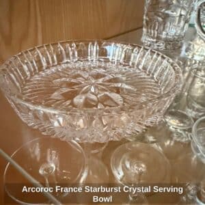 Arcoroc-France-Starburst-Crystal-Serving-Bowl