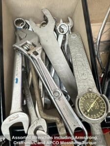 Assorted-Wrenches-including-Armstrong-Craftsman-and-APCO-Mossberg-Torque-Wrench