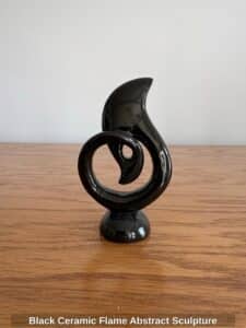Black-Ceramic-Flame-Abstract-Sculpture