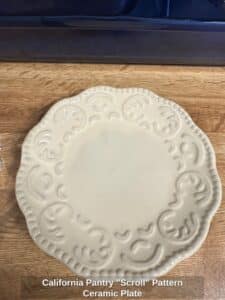 California-Pantry-Scroll-Pattern-Ceramic-Plate