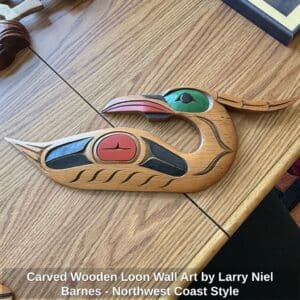 Carved-Wooden-Loon-Wall-Art-by-Larry-Niel-Barnes-Northwest-Coast-Style