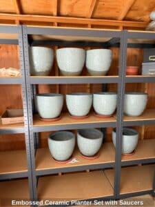 Embossed-Ceramic-Planter-Set-with-Saucers