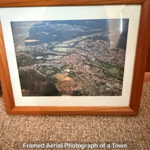 Framed-Aerial-Photograph-of-a-Town