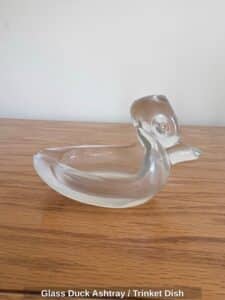 Glass-Duck-Ashtray-or-Trinket-Dish