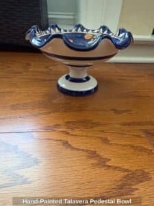 Hand-Painted-Talavera-Pedestal-Bowl