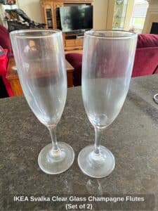 IKEA-Svalka-Clear-Glass-Champagne-Flutes-Set-of-