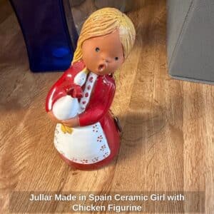 Jullar-Made-in-Spain-Ceramic-Girl-with-Chicken-Figurine