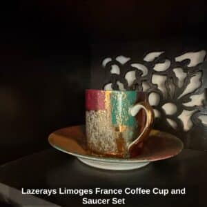 Lazerays-Limoges-France-Coffee-Cup-and-Saucer-Set