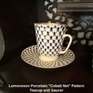Lomonosov-Porcelain-Cobalt-Net-Pattern-Teacup-and-Saucer