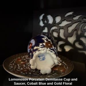 Lomonosov-Porcelain-Demitasse-Cup-and-Saucer-Cobalt-Blue-and-Gold-Floral-Pattern-second-image