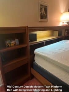 Mid-Century-Danish-Modern-Teak-Platform-Bed-with-Integrated-Shelving-and-Lighting-second-image