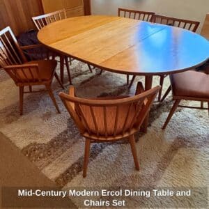 Mid-Century-Modern-Ercol-Dining-Table-and-Chairs-Set