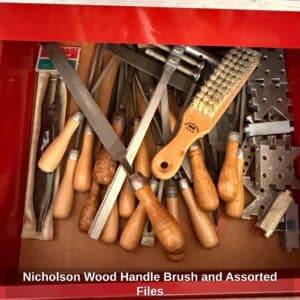Nicholson-Wood-Handle-Brush-and-Assorted-Files