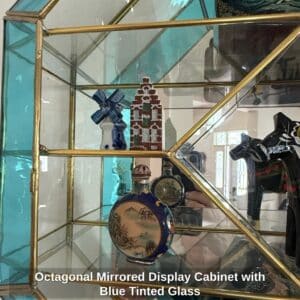 Octagonal-Mirrored-Display-Cabinet-with-Blue-Tinted-Glass-fourth-image