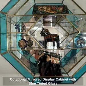 Octagonal-Mirrored-Display-Cabinet-with-Blue-Tinted-Glass-second-image
