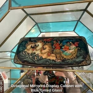 Octagonal-Mirrored-Display-Cabinet-with-Blue-Tinted-Glass-sixth-image