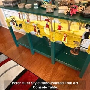 Peter-Hunt-Style-Hand-Painted-Folk-Art-Console-Table