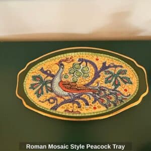 Roman-Mosaic-Style-Peacock-Tray