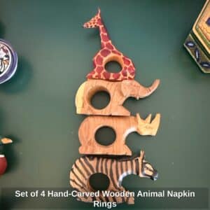 Set-of-Hand-Carved-Wooden-Animal-Napkin-Rings