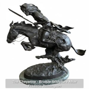 The-Cheyenne-Bronze-Sculpture-After-Frederic-Remington