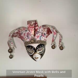 Venetian-Jester-Mask-with-Bells-and-Pearls