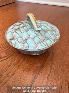 Vintage-Ceramic-Covered-Dish-with-Gold-Tone-Handle