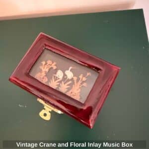 Vintage-Crane-and-Floral-Inlay-Music-Box
