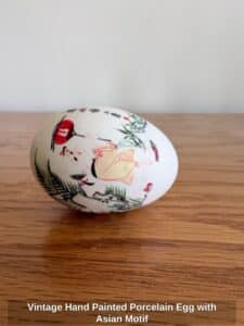 Vintage-Hand-Painted-Porcelain-Egg-with-Asian-Motif