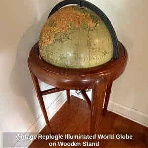 Vintage-Replogle-Illuminated-World-Globe-on-Wooden-Stand