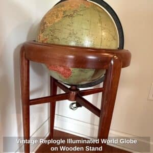 Vintage-Replogle-Illuminated-World-Globe-on-Wooden-Stand-third-image