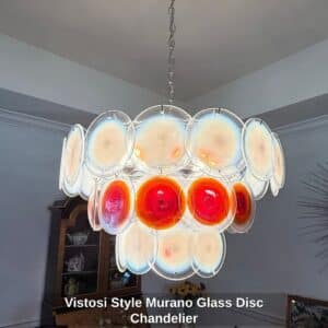 Vistosi-Style-Murano-Glass-Disc-Chandelier
