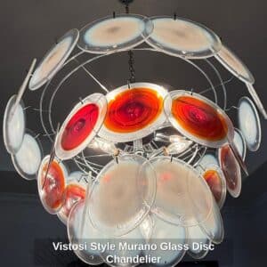 Vistosi-Style-Murano-Glass-Disc-Chandelier-second-image