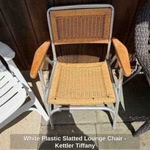 White-Plastic-Slatted-Lounge-Chair-Kettler-Tiffany-second-image
