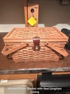 Wicker-Picnic-Basket-with-Red-Gingham-Lining-second-image