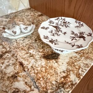 Andrea-by-Sadek-Bird-Toile-Cake-Stand-and-Salt-Pepper-Shakers