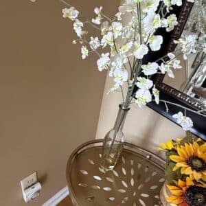 Artificial-White-Orchid-Arrangement-in-Glass-Vase