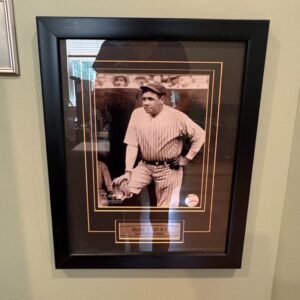 Babe-Ruth-New-York-Yankees-Framed-Photo-Display-with-Baseball
