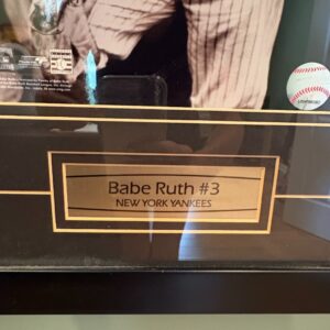 Babe-Ruth-New-York-Yankees-Framed-Photo-Display-with-Baseball-second-image