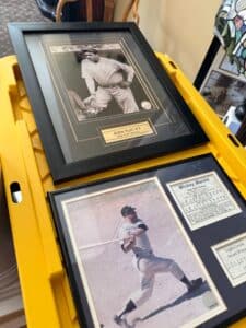 Babe-Ruth-and-Mickey-Mantle-Framed-Memorabilia-Collection